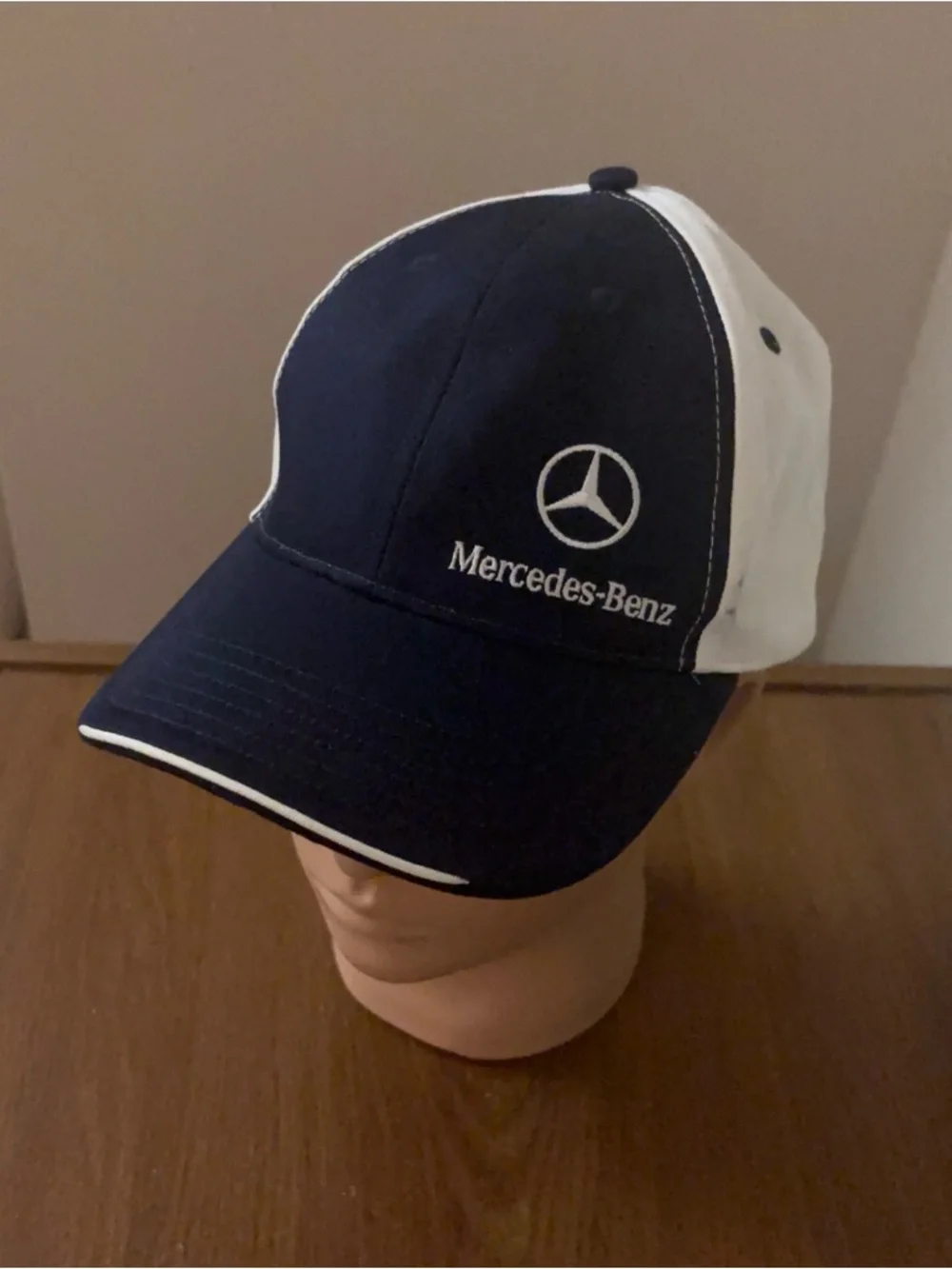 Mercedes-Benz Navy and White Baseball Cap